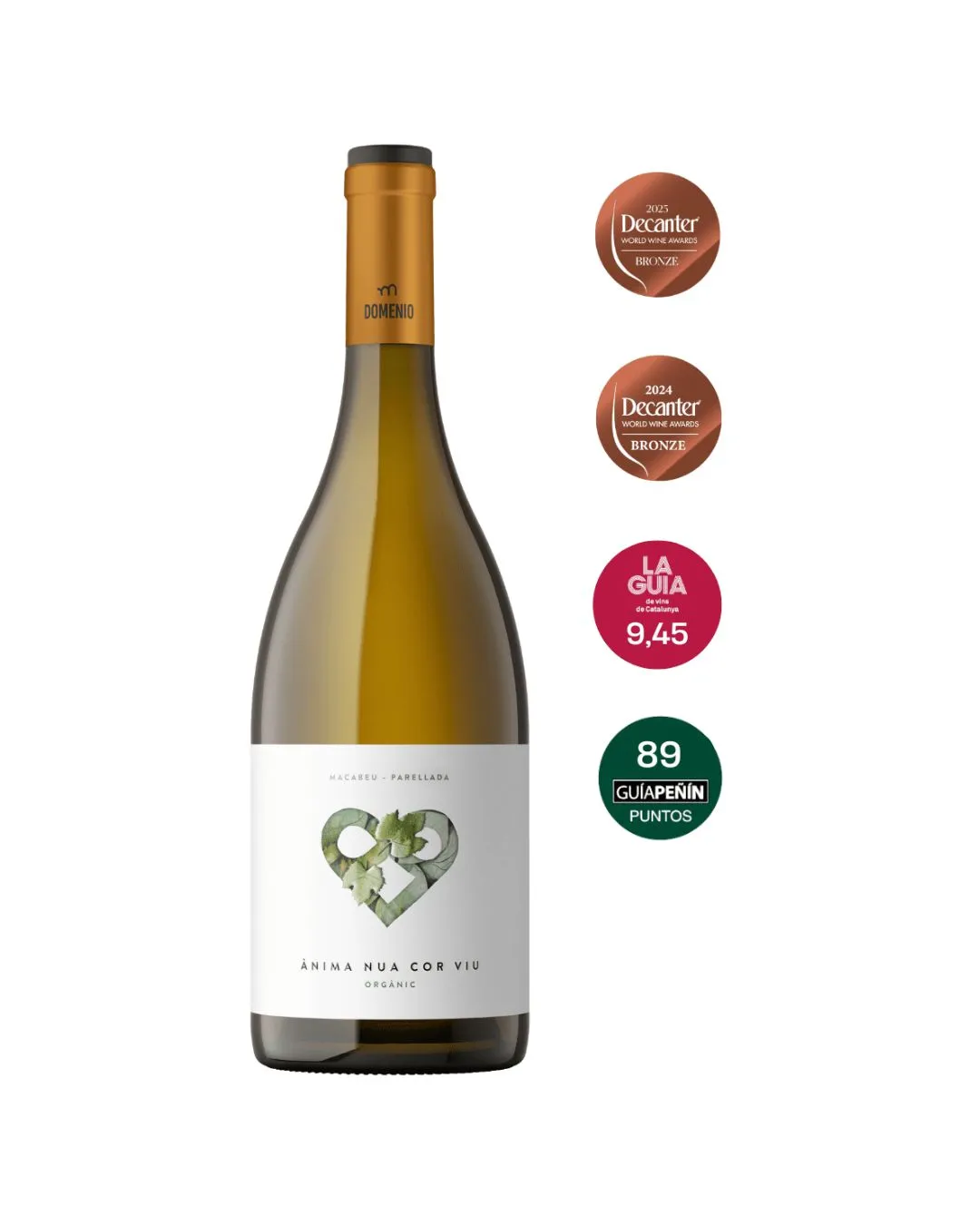 Vi blanc Ànima Nua cor viu Xarel·lo ecològic Domenio Wines