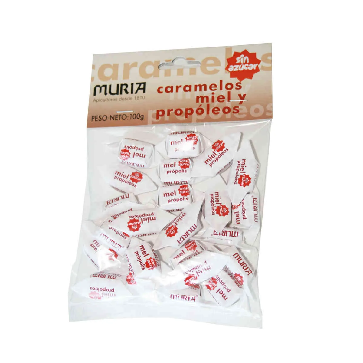 Caramels de mel i pròpolis sense sucre Muria