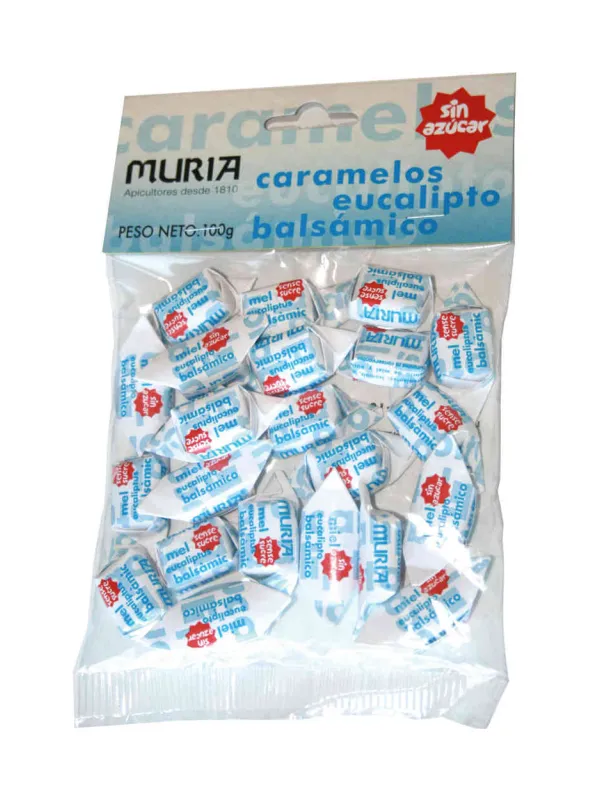 Producte Caramels de mel i eucaliptus sense sucre Muria Imatge