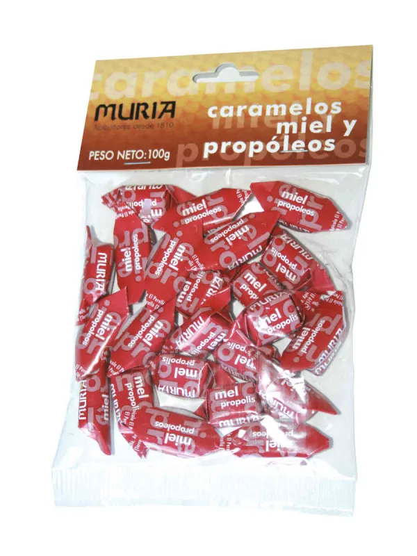 Producte Caramels de mel i pròpolis Muria Imatge