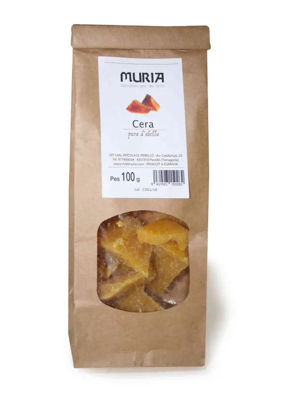 Producte Cera pura d'abella Mel Muria Imatge